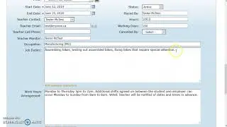 Change a placemnt via student search