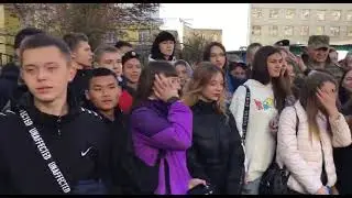 Проводы мобилизованного педагога
