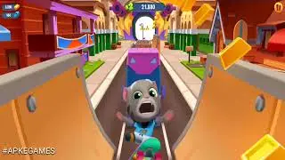 Talking Tom Gold Run Sports League event Kung Fu Hank vs Football Tom vs Roy Raccoon Gameplay