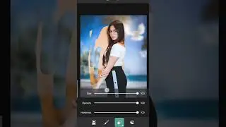 Jannat Zubair blue bich Background Change Photo editing #shorts #youtubeshorts