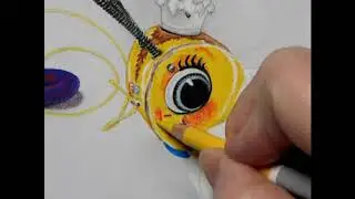 Bee Pull Toy Pastel Painting Demo