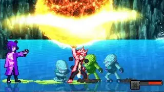 Saibamen Invasion ft Naruto and Sasuke