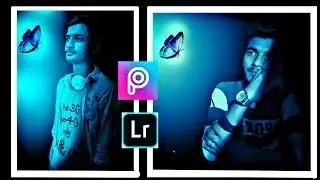 Picsart Editing Tutorial || Glowing Butterfly & Blue Tones Effects By HB EDITOGRAPHY