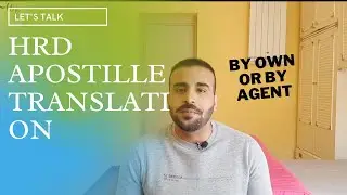 HOW TO DO HRD||APOSTILLE||ITALIAN TRANSLATION