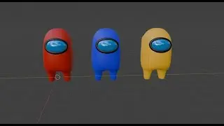 how to model amongus character in 3d blender for beginners
