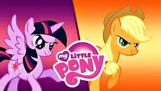 Мой маленький пони. Оборотни напали на Понивиль. Пинки Пай и Эпплджек  my little pony. 0+