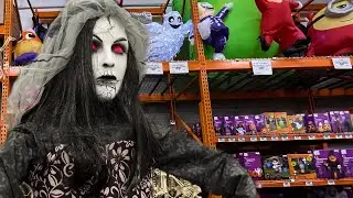 The Home Depot Halloween 2021 - Store Walkthrough #1 - Animatronics, Inflatables, and More!
