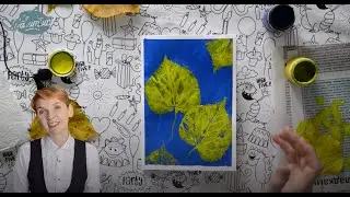 Видеоурок по рисованию для детей от 3+. Осенняя открытка-паттерн.