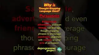 Why is THOUGHT-STOPPING LANGUAGE Used? #shorts