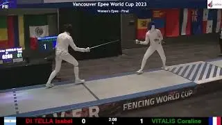 Vancouver World Cup 2023 SWE - GOLD - Isabel Di Tella ARG v Coraline Vitalis FRA