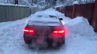 BMW 335i ураганим на цепях