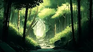 ⛩️ Traditional Japanese Music | Bamboo Forest | 1 Hour Of Relaxing Japanese Music & Water Sounds