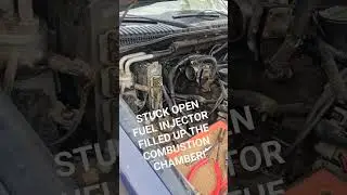 STUCK OPEN FUEL INJECTOR ISSUE!! GOTTA GET OUT THE FUEL!!