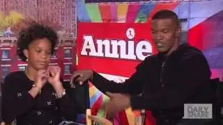 One-on-one with Jamie Foxx and the cast of Annie