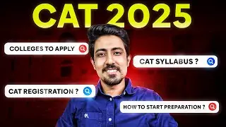 Everything about CAT 2025 you must know about ➡️ All beginners should watch