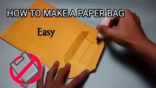 How to make a paper bag | very easy.....| let's avoid plastic..| save our nature||