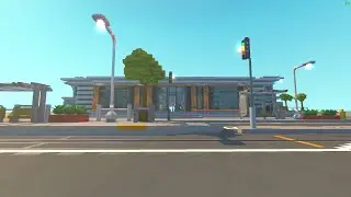 vonat megálló és piros vonat // scrap mechanic