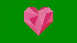 Green Screen 3d Heart Video || Green Screen Heart Effects