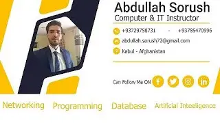 Lesson #7 Desktop Background setting and Policy By Abdullah Sorush in Pashto