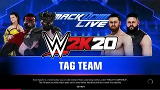 WWE 2k20 SDLive! B.o.D. vs Sami Zayn & Kevin Owens! Tag team match!