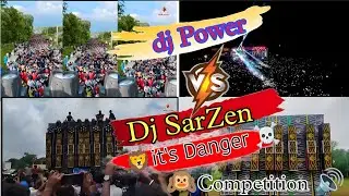 Dj sarZen vs power Competition it's Danger ☠️ Belpahari competition Big setup Road Show dj sarZen 🦁