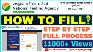 How to fill jee main 2021 application form⚡ jee main 2021 | jee main registration 2021 form filling