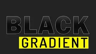 Black Metal Gradient in Photoshop in under a minute - Photoshop Tutorial