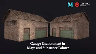 Maya Environment Modeling | Texturing A 3D Garage Model in Substance Painter | Part - 3 : Texturing