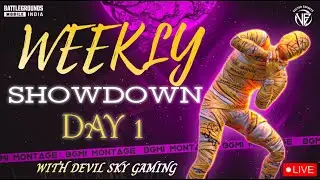 BGMI WEEKLY SHOWDOWN MATCH IS LIVE DAY 1 | VECTOR ESPORT I With DEVIL SKY GAMING #G19