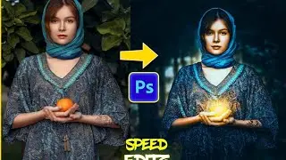 creating this moody edit using Photoshop. 