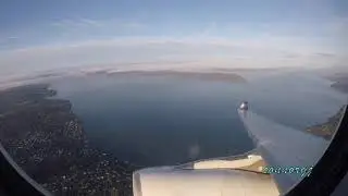 Hawaiian Airlines A330 Flight from Seattle to Honolulu (Beautiful Approach)