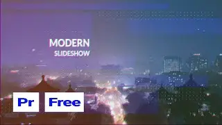 FREE Premiere Pro Template - Inspiration Glitch Slideshow