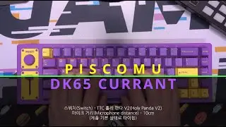 MIKIT DK65 CURRANT 미니 키보드 타이핑-TTC 홀리 판다 V2 스위치(MIKIT DK65 CURRANT-TTC Holy Panda V2 switch)