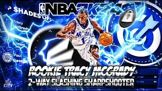 BEST ALL TIME TRACY MCGRADY 3-LEVEL THREAT BUILD WILL BREAK NBA2K24 | 😱🔥