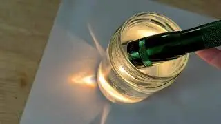 Water Glass Rainbow Experiment