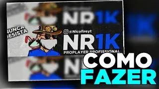 COMO fazer BANNER para CANAL no YOUTUBE! Banner FREE FIRE!
