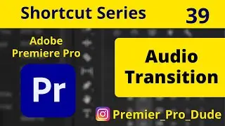 How to apply default audio transition in Adobe Premiere Pro 2020 | Premier Pro Dude