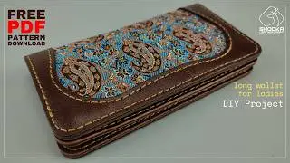 How to make a handbag For women | Made with cashmere fabric and leather | PDF pattern