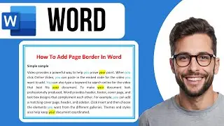 How To Add Page Border In Word
