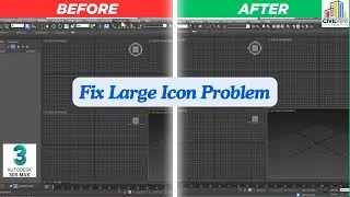 How to Fix  Large icon toolbar to Small Icon toolbar in 3ds max in tamil