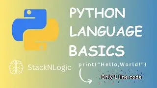 🐍 Python Full Basics Tutorial | Python for Beginners Step by Step | StackNLogic