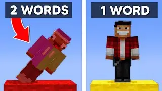 Minecraft But We Can Only Say One Word