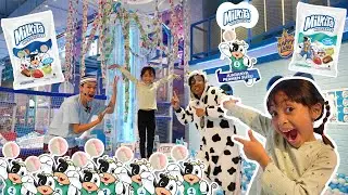 LEIKA BERBURU PERMEN MILKITA DI PLAYGROUND 😱 BARENG TOMPEL DI HAPPYLAND