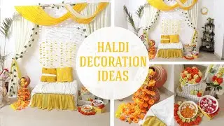 Haldi Decoration Ideas at home || Function Decoration ideas || Backdrop Ideas