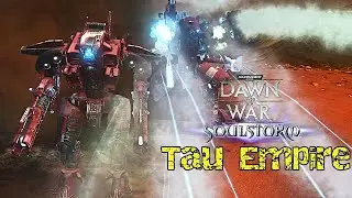 Tau Empire vs Chaos -  Survival ! - Unification Mod 2021| WH40k: DoW - Soulstorm