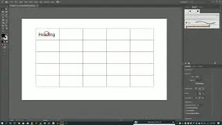 Kashish - How to create a table in illustrator Tutorial in HINDI ( TechStack )
