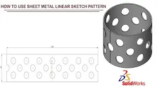SolidWorks Sketch TUTORIAL: LINEAR SKETCH PATTERN
