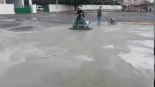 Бетонный пол с топпингом