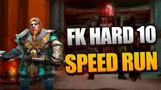 GNUT SPEED RUN FOR FIRE KNIGHT HARD STAGE 10! | Raid Shadow Legends