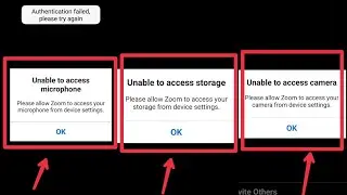 Fix Unable to access Microphone , storage & camera problem in ZOOM Could Meetings